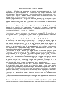 Postmodernismo, pensiero debole