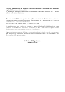 Istituto Nazionale di Statistica - Dipartimento per i censimenti e gli