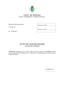 CITTA` DI POTENZA