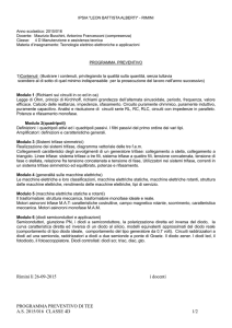 Piano di lavoro - IPSIA " L. Battista Alberti "