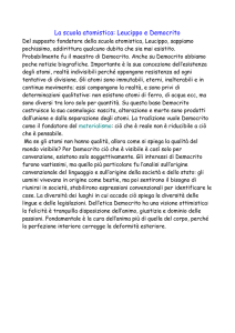 La scuola atomistica: Leucippo e Democrito - Digilander