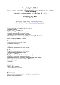 Programma ECOLOGIA e.. - Dipartimento di Biologia