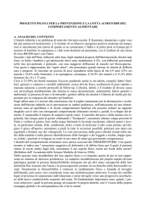 progetto pilota per la prevenzione e la lotta ai disturbi del com