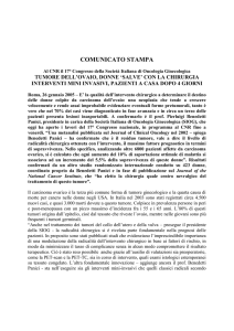 La ricerca conferma l`utilità terapeutica della chirurgia nel