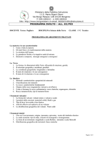 1C _Scienze della Terra_ Pagliaro