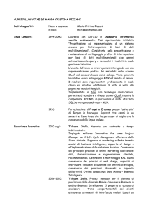 curriculum vitae di maria cristina rizzani