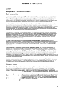 Temperatura e dilatazione termica - Digilander