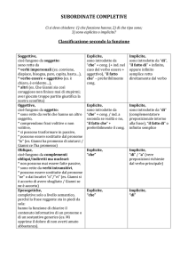 Subordinate completive