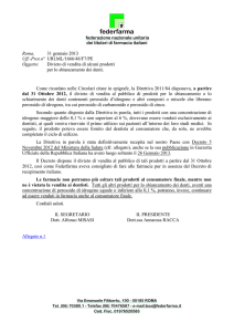federfarma federazione nazionale unitaria dei titolari di farmacia