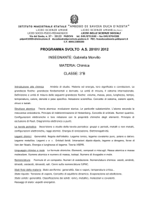 scienze - Liceo Duca D`Aosta