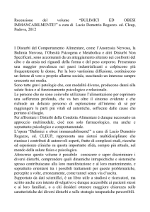 I disturbi alimentari, come l`anoressia nervosa, la