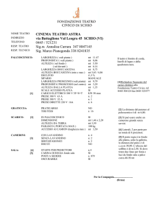 Scheda tecnica - Osservatorio Spettacolo Veneto