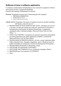 Software di base e software applicativo