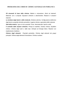 programma del corso di laboratorio di chimica bioinorganica