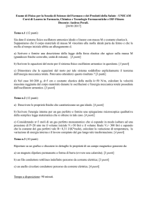 Esame di Fisica per la Scuola di Scienze del Farmaco e dei Prodotti