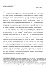 diritti e doveri della persona nella societa` multietnica