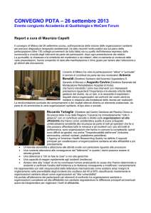 convegno pdta milano - report definitivo