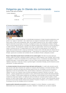 Poligamia gay In Olanda sta cominciando Invia il link ad un amico