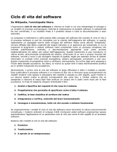 Ciclo di vita del software