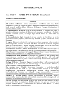 scienze naturali 3AS Prof. Albizzati Giancarlo