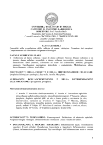 Anatomia Patologica - Facoltà di Medicina e Chirurgia