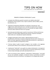 Principi di terapia e profilassi – 1 parte