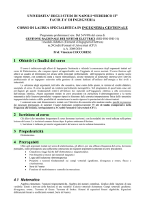 1 Obiettivi e finalità del corso - Elettrotecnica