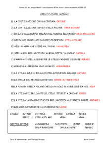 soluzione scheda 3 astronomia