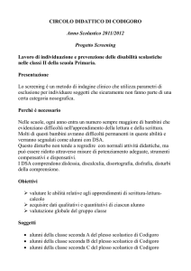 Progetto DSA classi II - Istituto Comprensivo di Codigoro