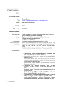 formato europeo per il curriculum vitae