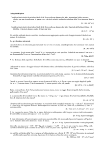 esercizi gravitazione universale