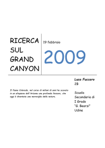 RICERCA SUL GRAND CANYON