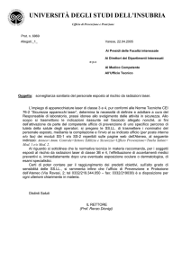 prot. n. 6969 del 22 aprile 2005 - Università degli Studi dell`Insubria