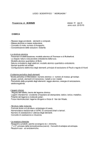 scienze - Liceo Morgagni