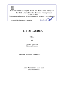 Università degli Studi di Roma “Tor Vergata”