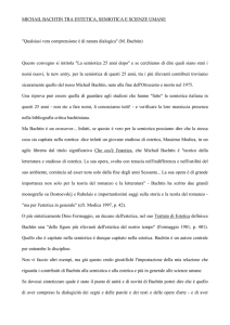 michail bachtin tra estetica, semiotica e scienze umane