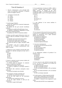 Test di Genetica
