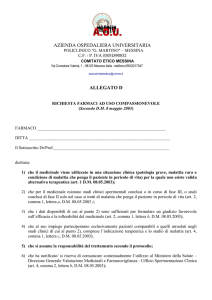 Allegato D-Dichiarazione Uso Compassionevole