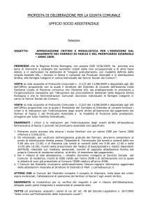 Relazione - Comune di Monticelli d`Ongina