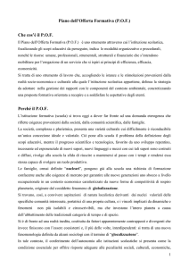 Il P.O.F. e la sua struttura