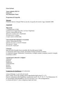 programma geografia e geography II L
