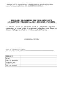 Rilevazione comportamento linguistico e relazionale_ 5