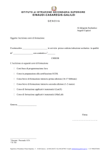 Il giorno 11 marzo 2011, alle ore 12 - Einaudi- Casaregis