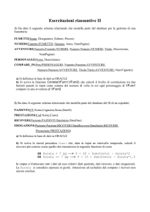 Esercitazioni riassuntive II 1) Sia dato il seguente schema