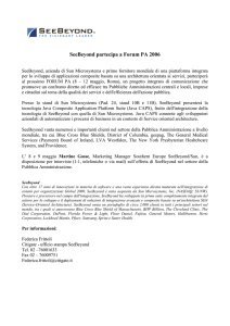 Citigate - ufficio stampa SeeBeyond