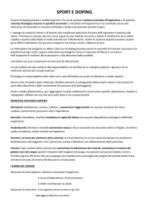 sport e doping - Scuole Sassuolo