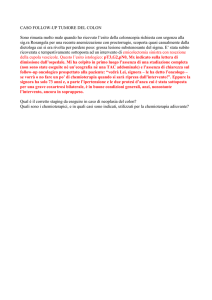 caso follow-up tumore del colon