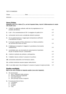 GUIDA IN WORD Test di ingresso