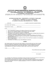 ISTITUTO COMPRENSIVO STATALE “CUOCO – SASSI”