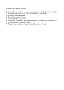 Proposte di percorsi per la quinta B